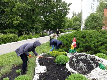 Субботник в детском саду 